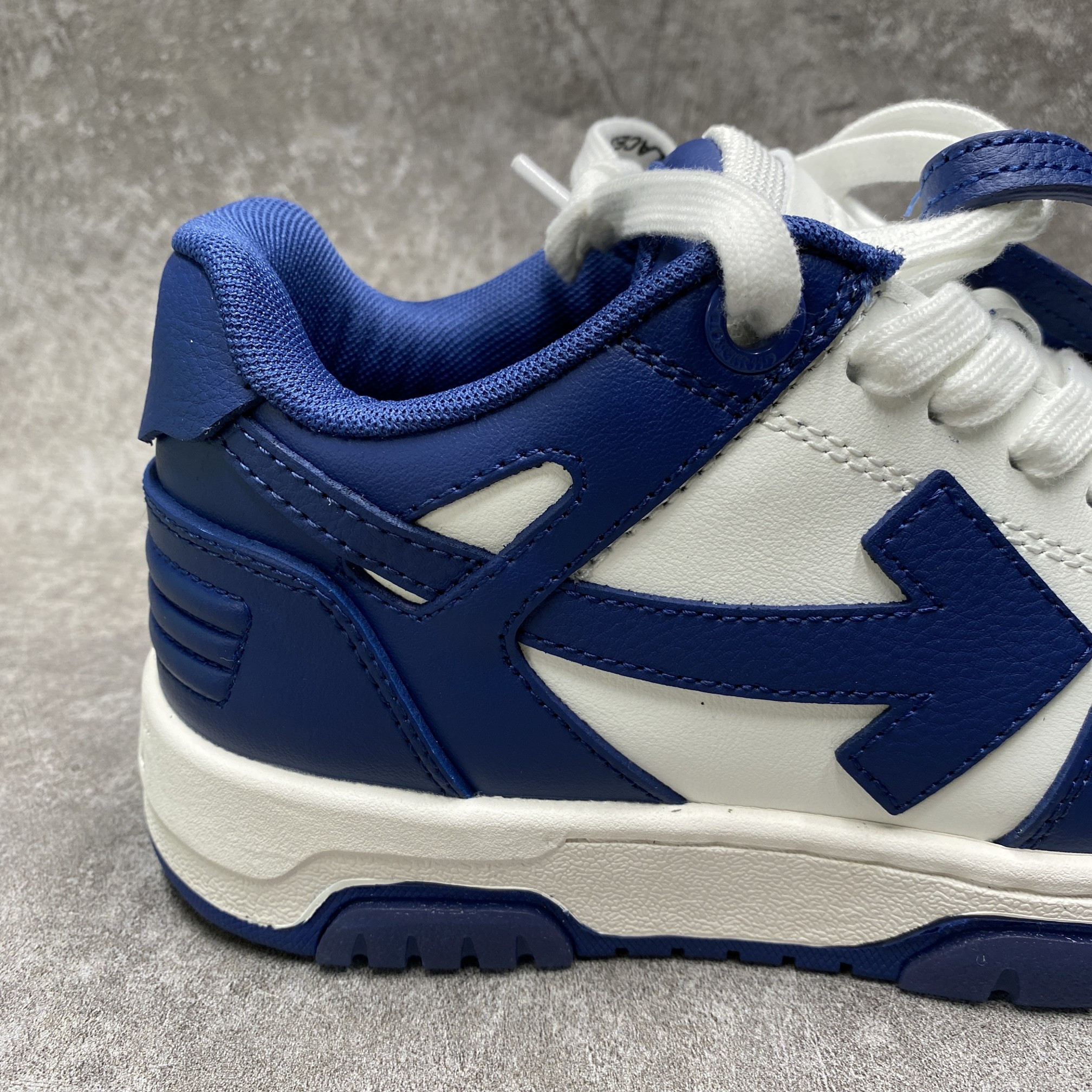 Off-White Out Of Office Leather Sneaker Dark Blue White