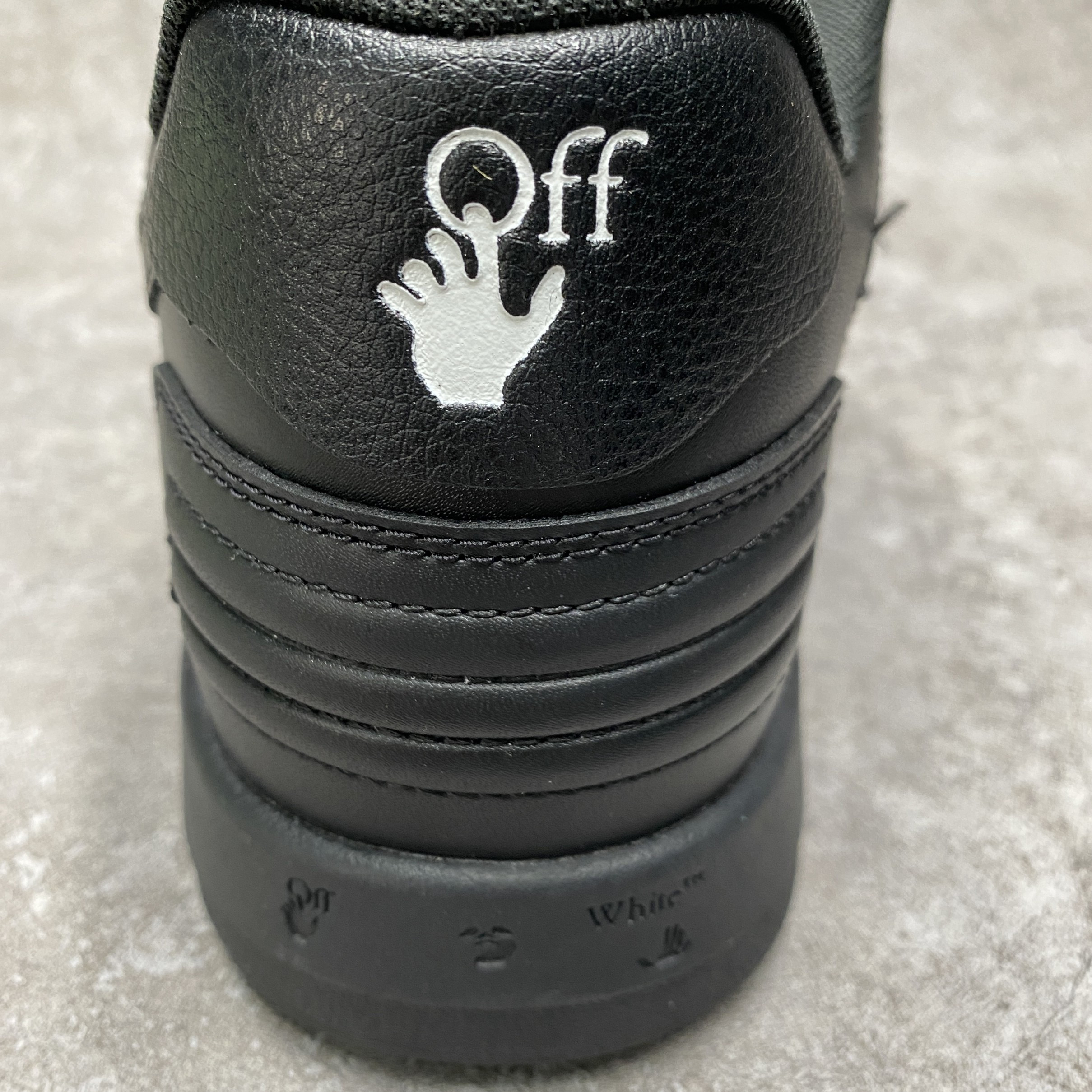 OFF-WHITE Out Of Office OOO For Walking Low Tops Black White (SS22)