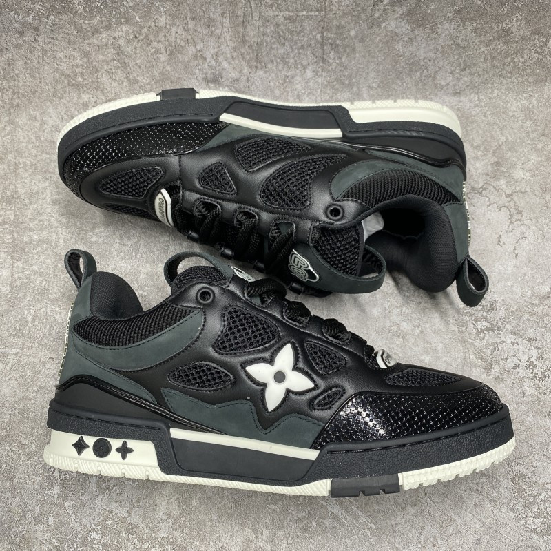 LV Skate Sneaker Black White