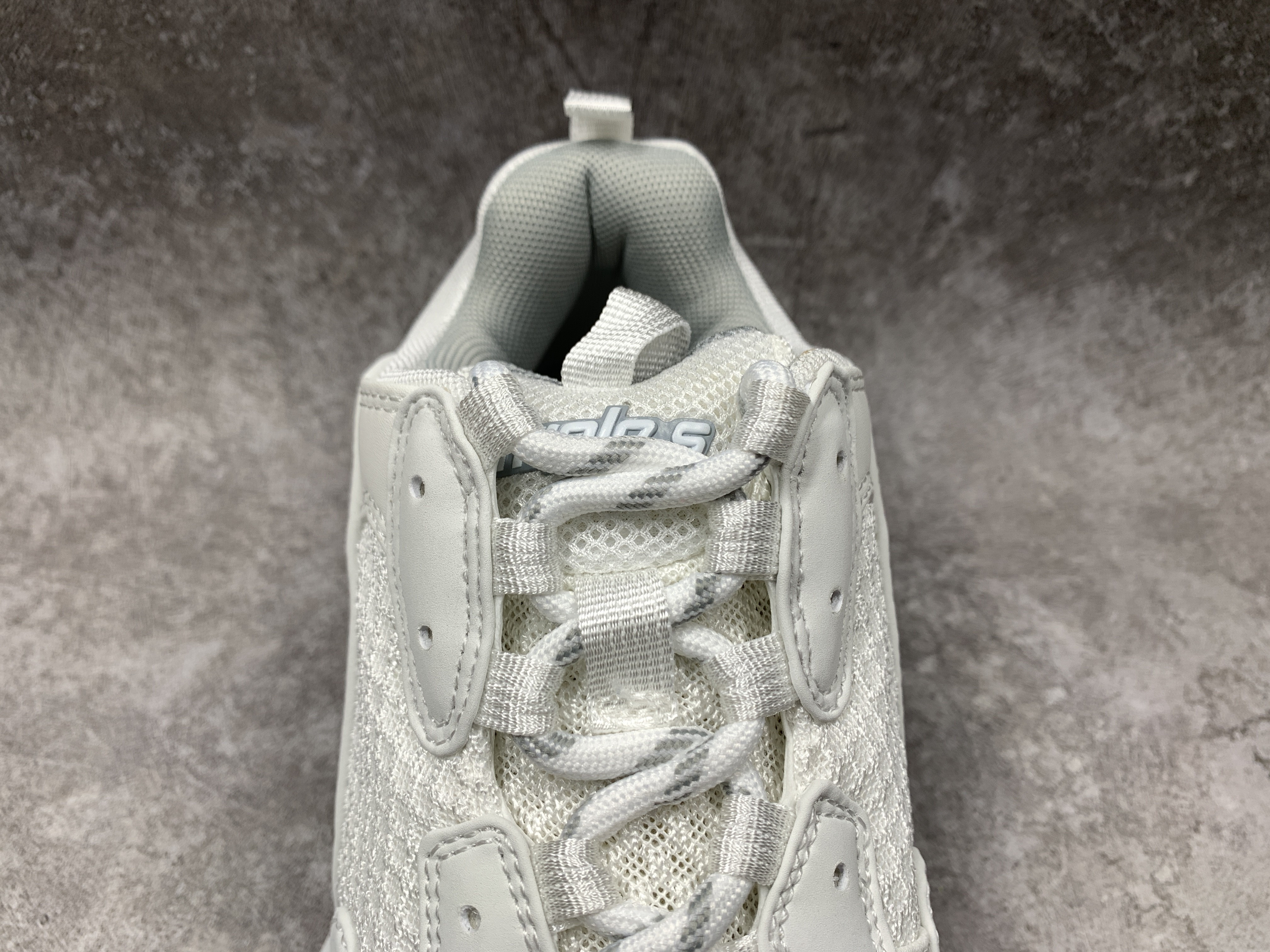 Balenciga Triple S Sneaker White and Metal Grey