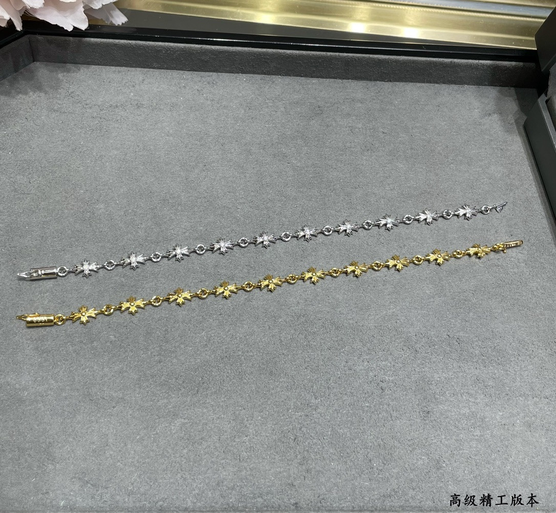 Ch**me He**ts cross bracelet