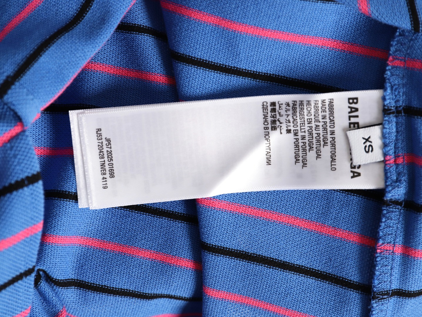 Ba*len*cia*ga short-sleeved polo shirt