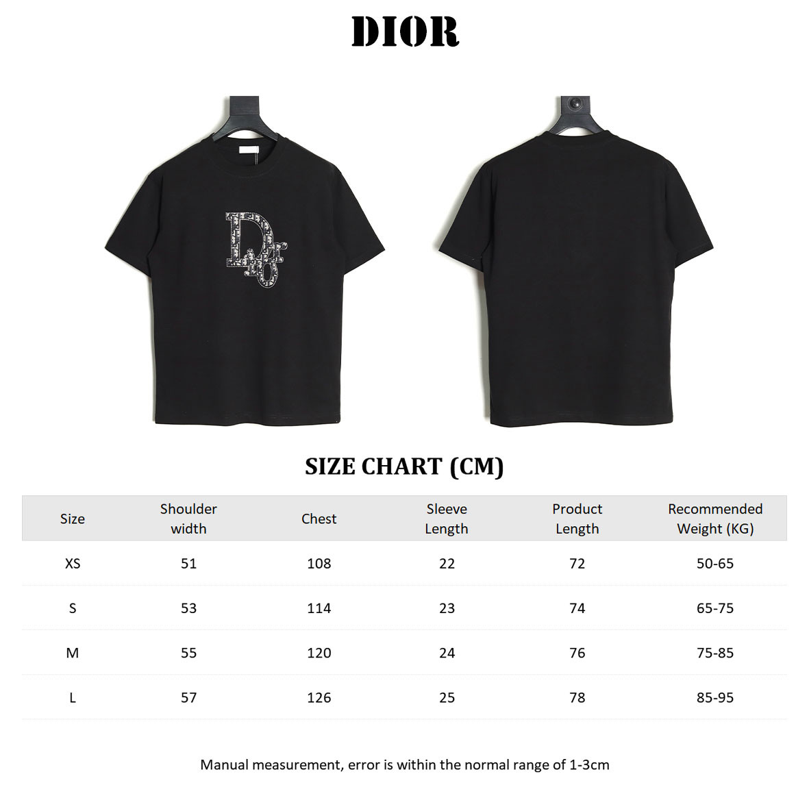 D*or 25ss short-sleeved t-shirt