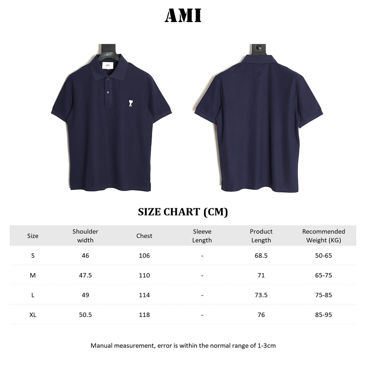 Ami 25SS Short-sleeved Polo shirt
