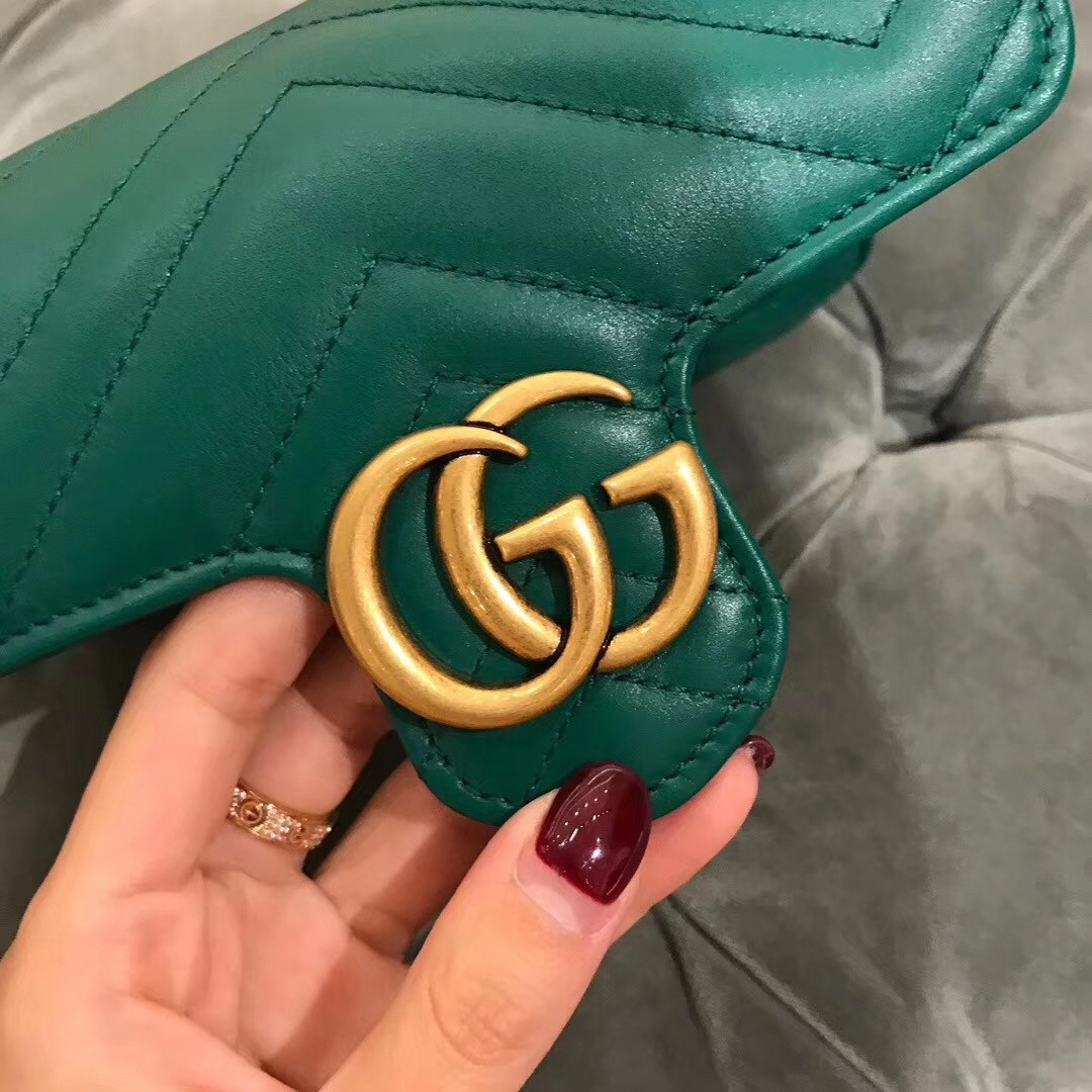gg marmont matelasse leather S*per mini bag