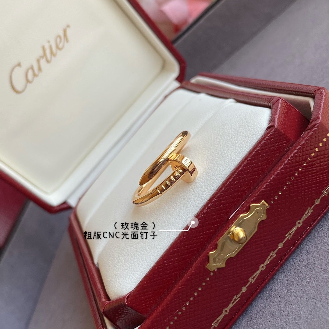 Ca*t*er thick version smooth nail ring