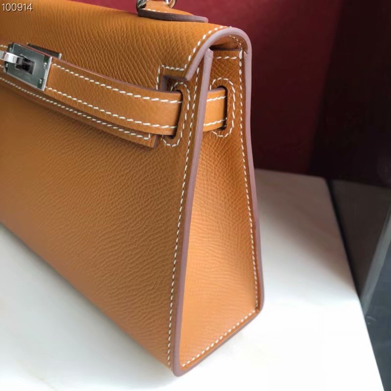 H**mes epsom handmade kelly mini 19