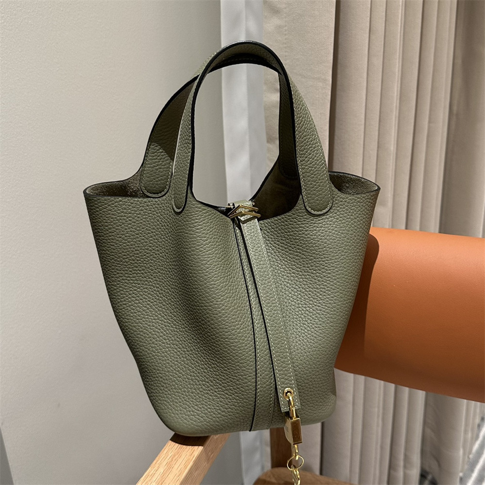 H**mes picotin 18cm sage greensage green without original box
