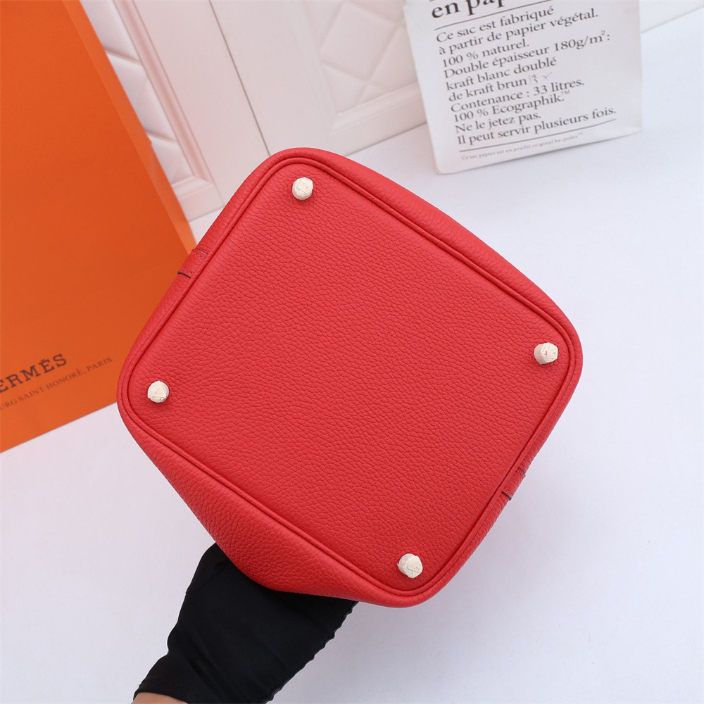 H**mes picotin 18cm bright red without original box