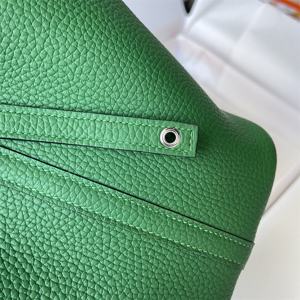 H**mes picotin 18cm bamboo green without original box