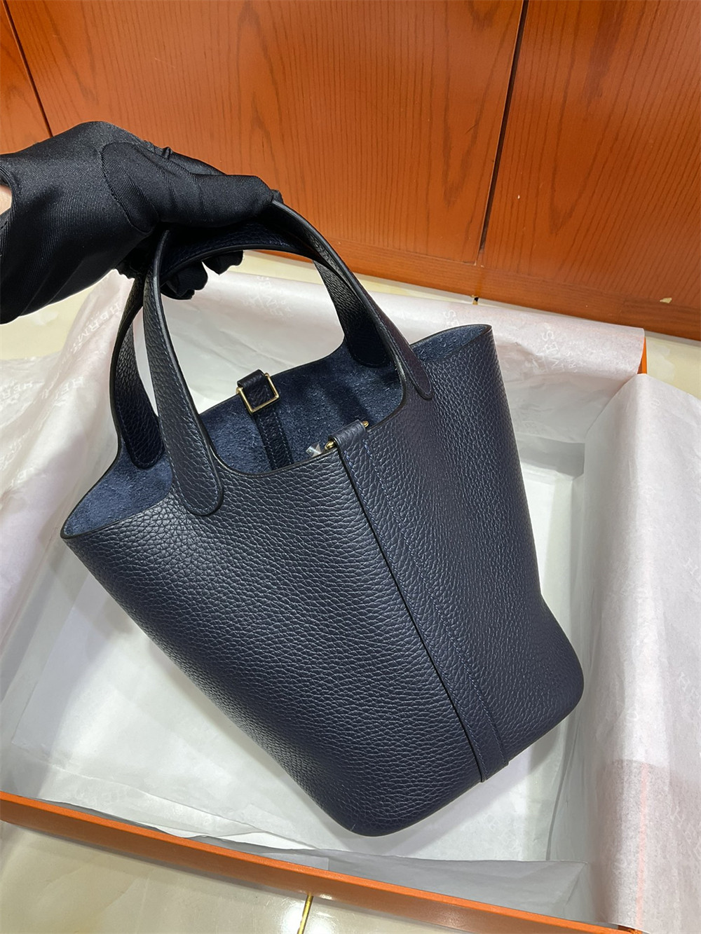 H**mes picotin 18cm midnight blue without original box