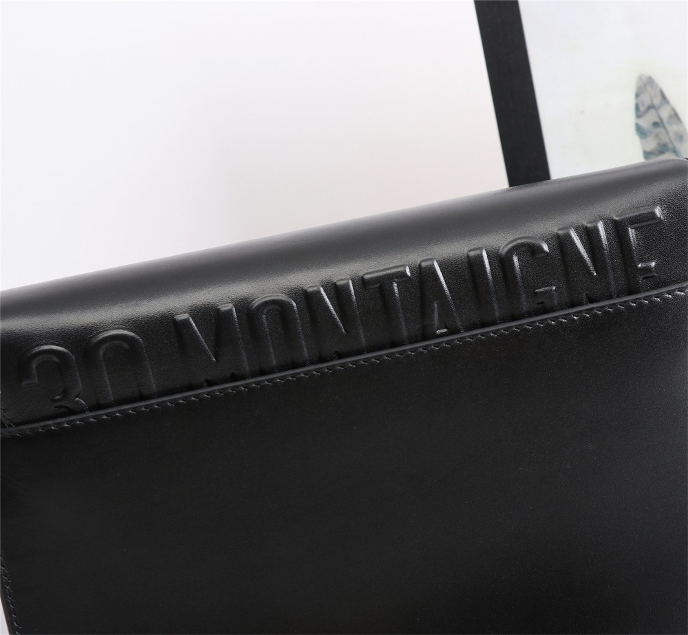 large D*or bobby bag black box calfskin