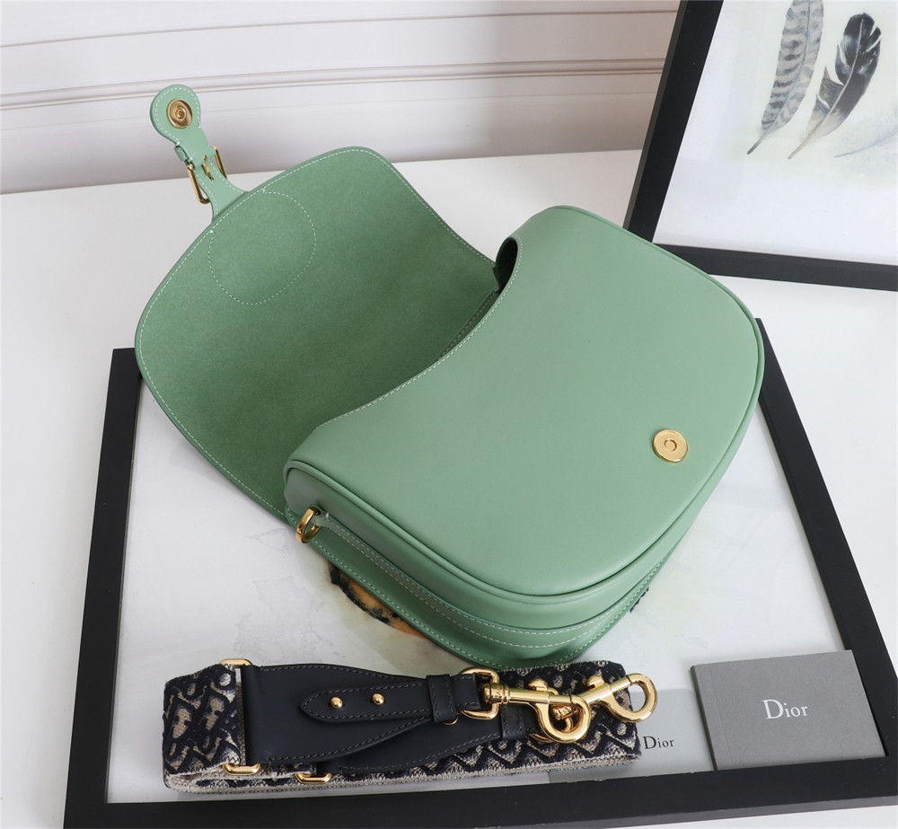 large D*or bobby bag green box calfskin
