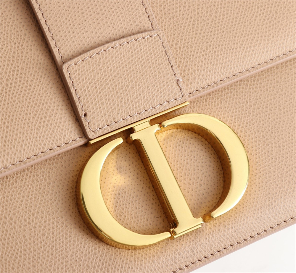 D*or 30 montaigne chain bag grained pink