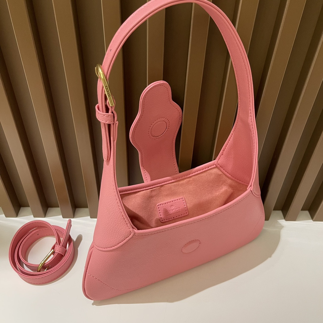 G*u*i aphrodite shoulder bag pink 27 x 13.5 x 2 cm