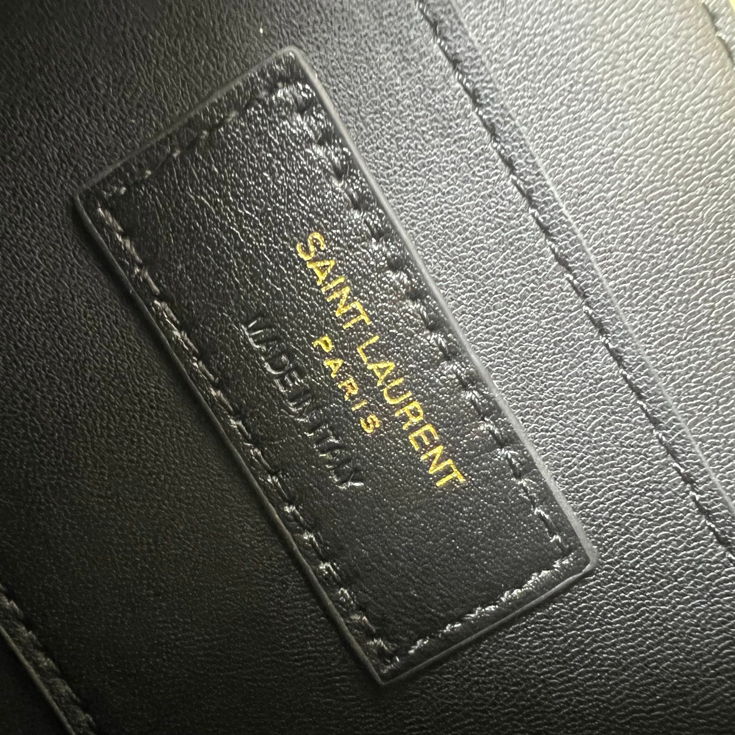 y*l solferino medium satchel in box Sa**t Lau*nt yellow 9.1 x 6.3 x 2.4 inches