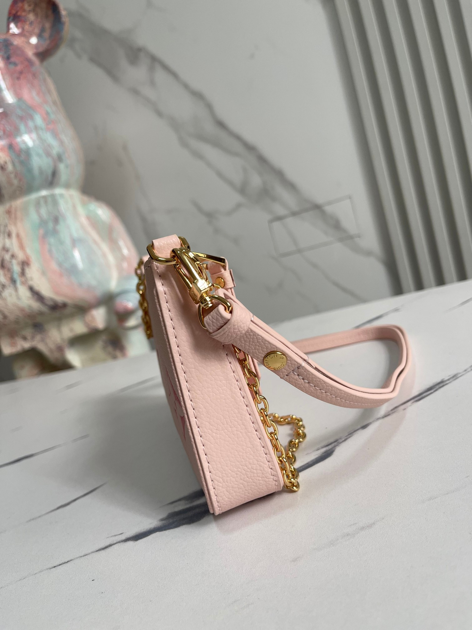 LV EASY POUCH ON STRAP M80348 7.5 x 4.5 x 1.2 inches