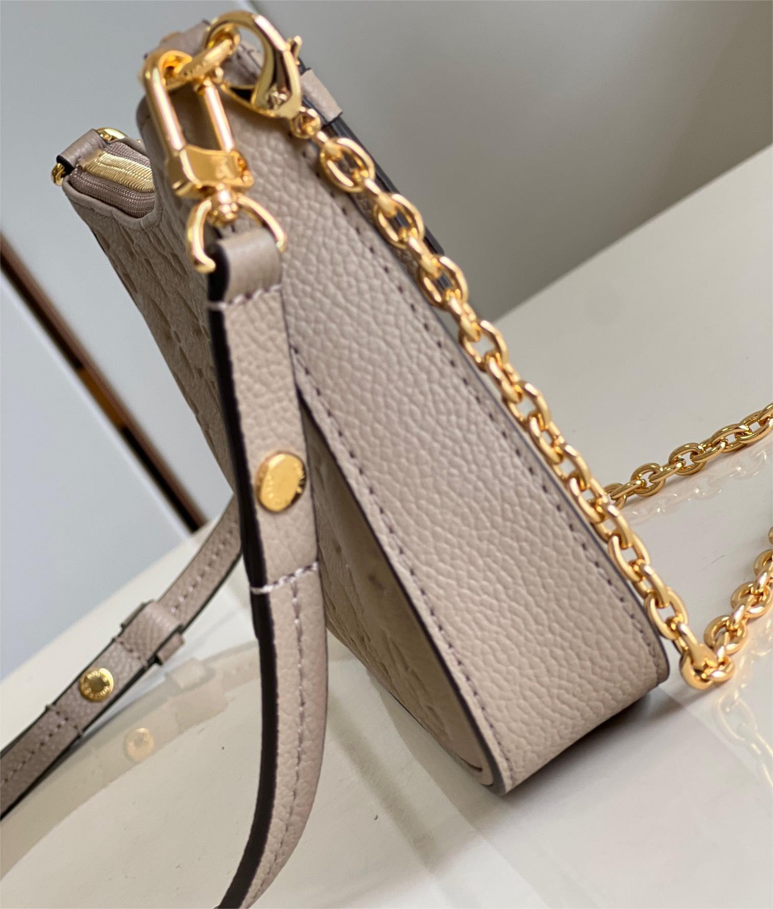 LV EASY POUCH ON STRAP M80347 7.5 x 4.5 x 1.2 inches