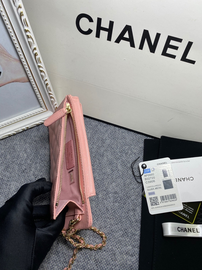 Ch*el long zipped wallet 19-11cm