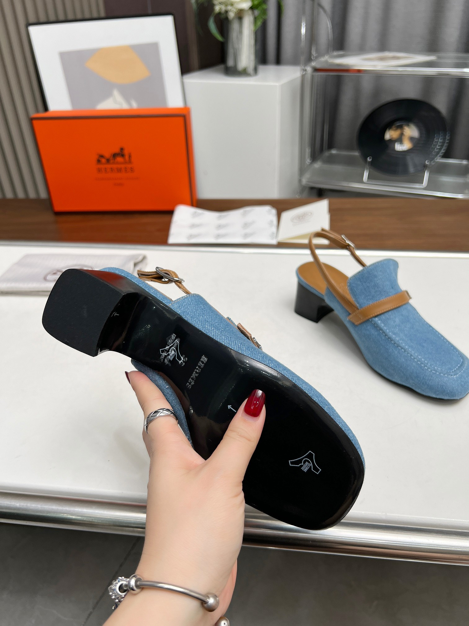 ua H**mes infinie 50 pump