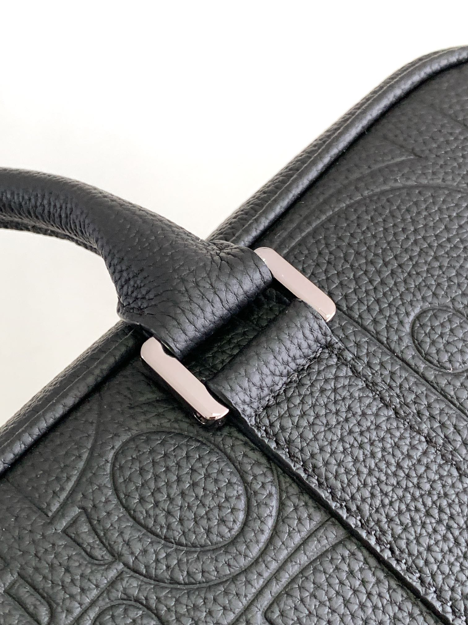 D*or zipped briefcase black D*or gravity leather and black grained calfskin 37 x 28 x 6 cm