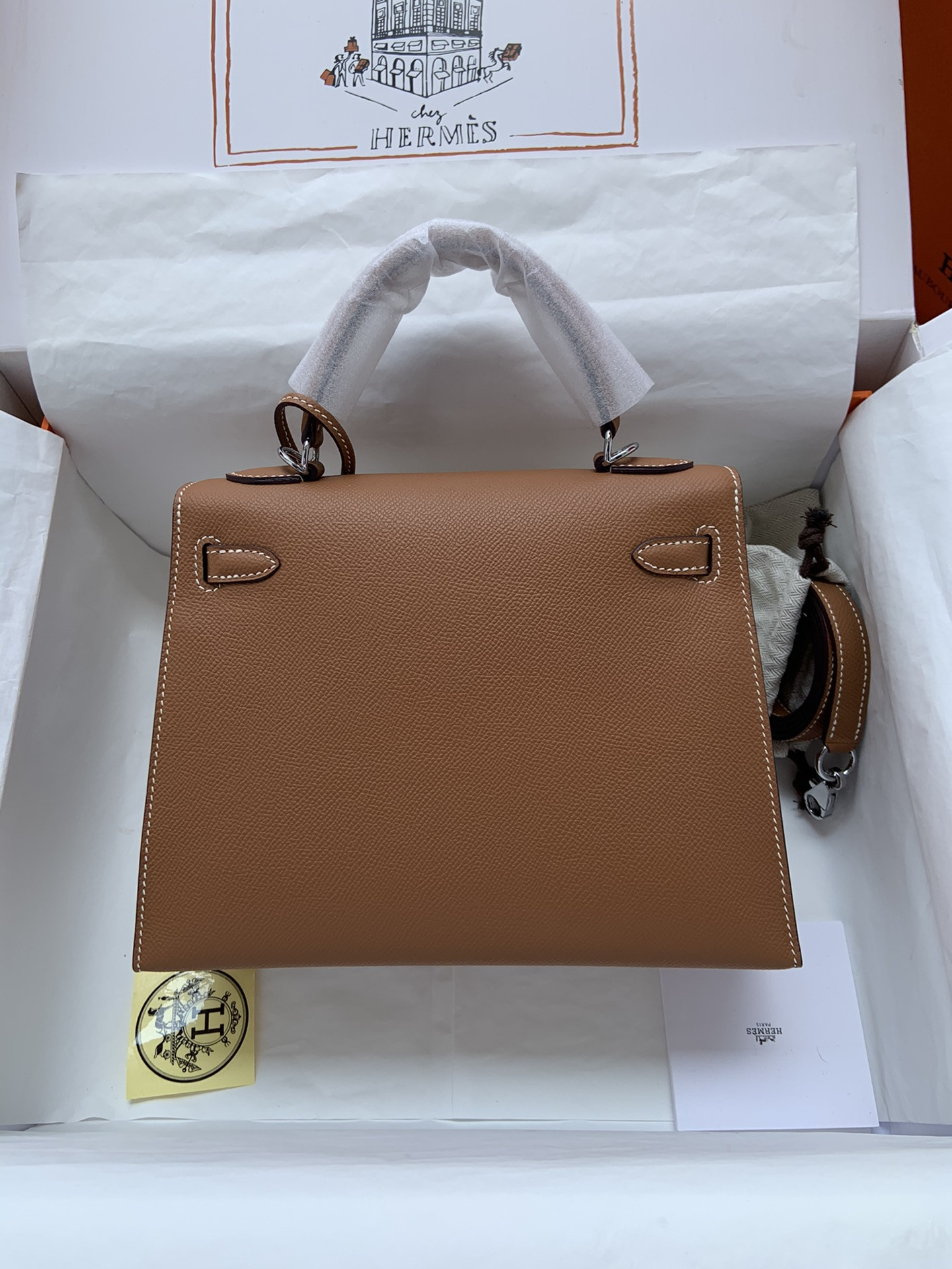 H**mes kelly silver-tone hardware 25 28