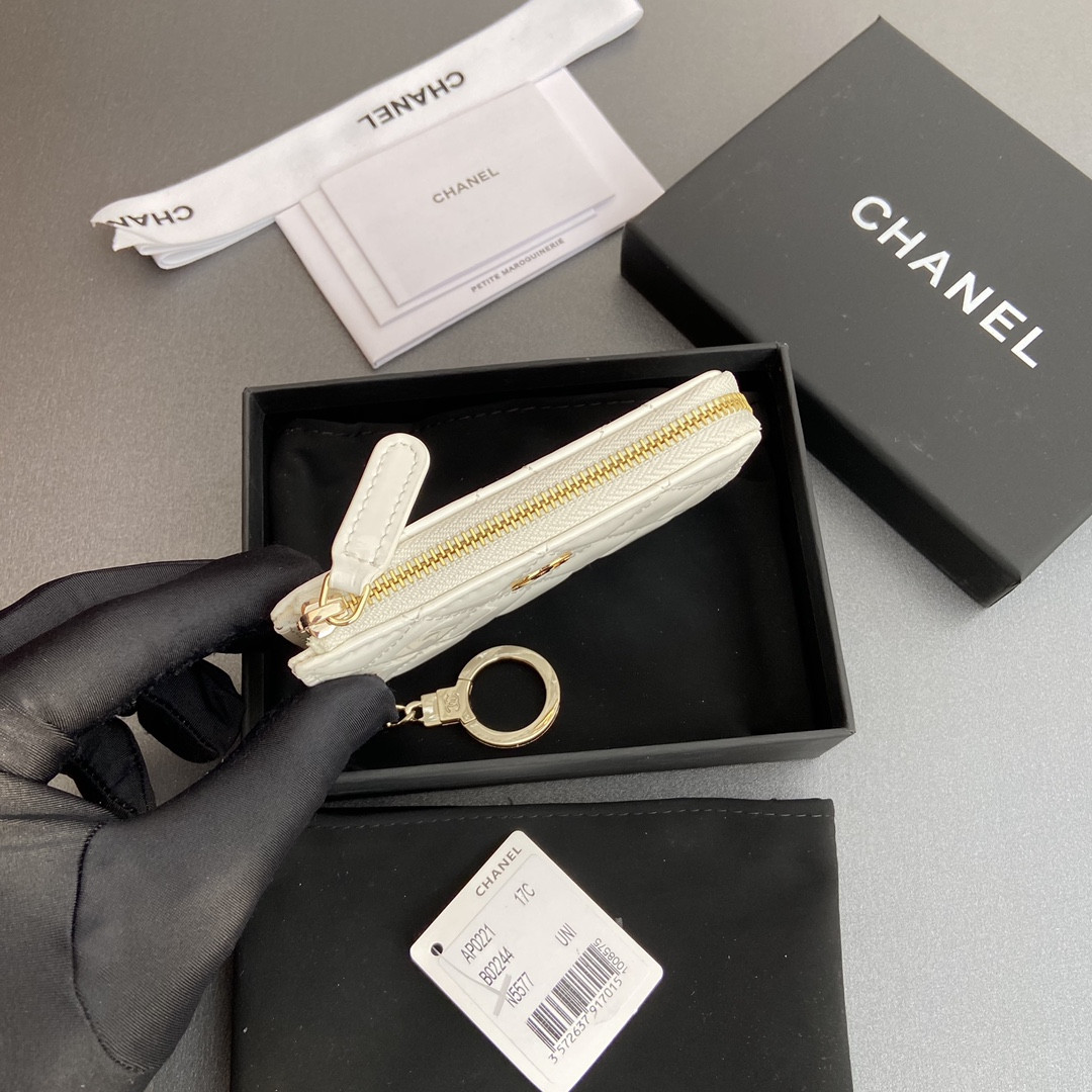 Ch*el card holder 11.5×7.5×1.5cm