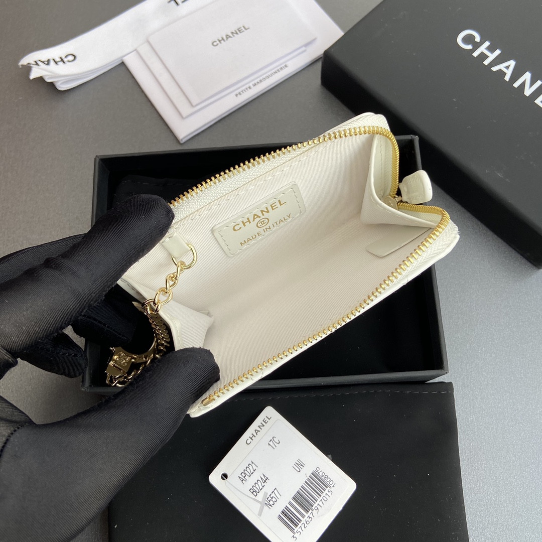 Ch*el card holder 11.5×7.5×1.5cm