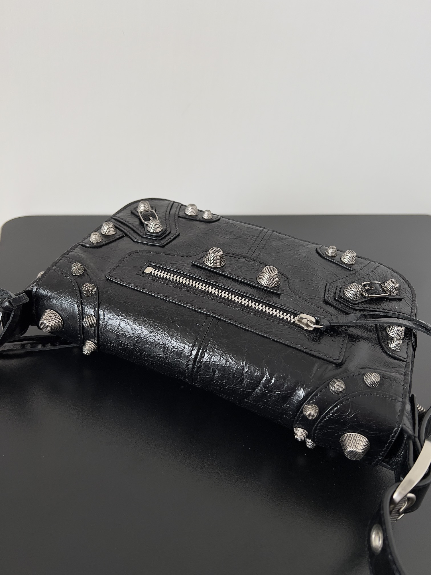 Ba*len*cia*ga le cagole mini flap bag in black 24 x 14 x 5 cm