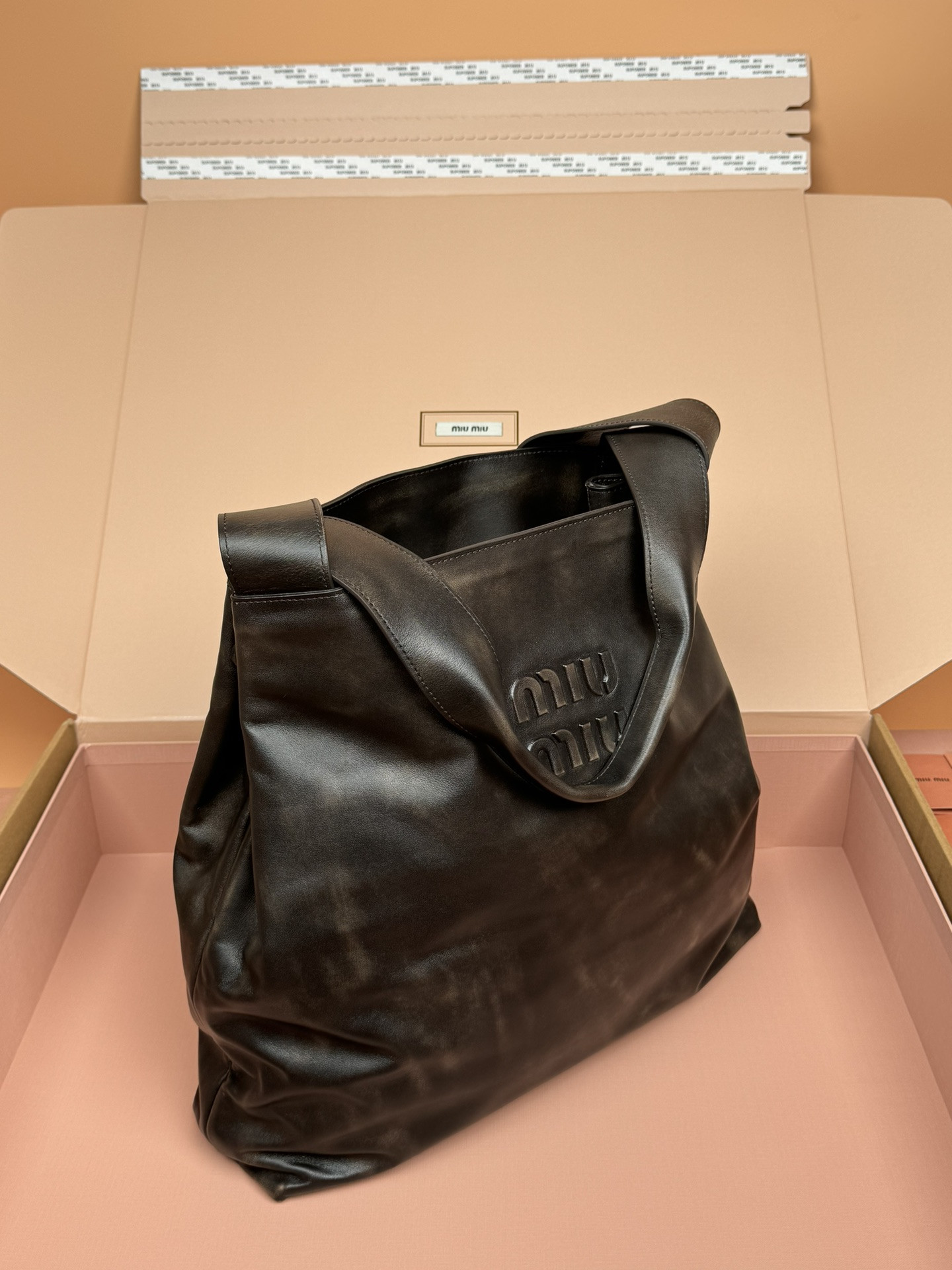 M1v M1v leather hobo bag 39x38.5x11cm