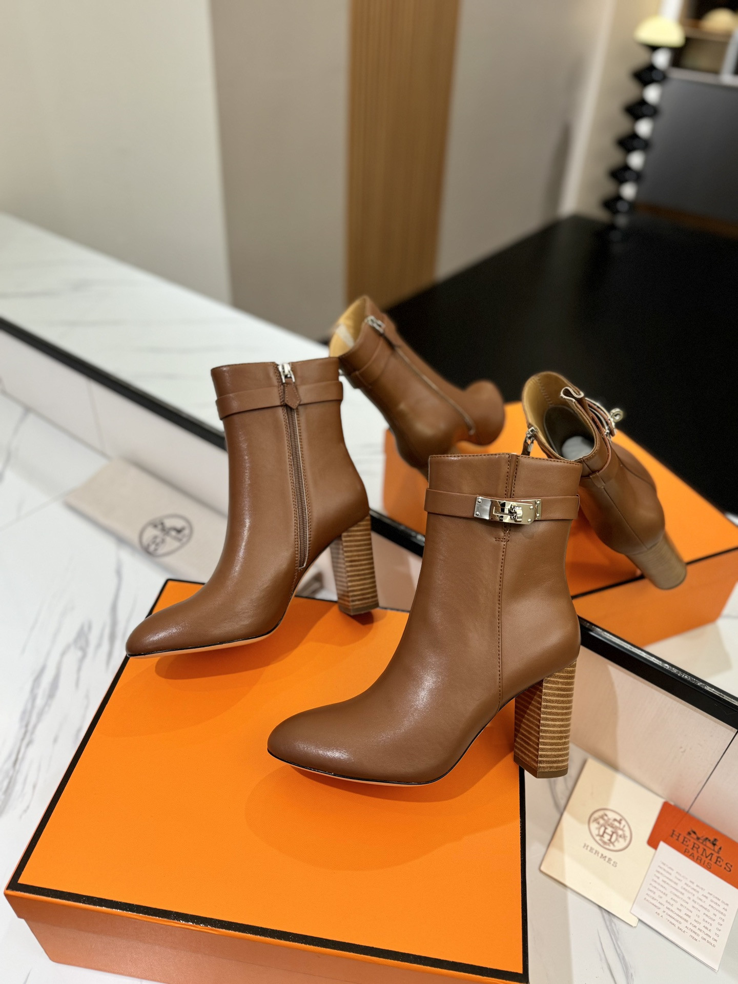 ua H**mes kelly jumping boots