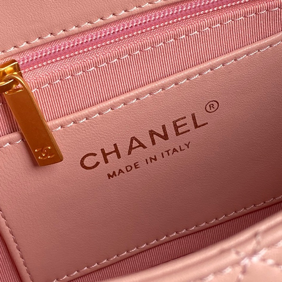 Ch*el fall-winter 2024-25 small flap bag 13x21x7cm