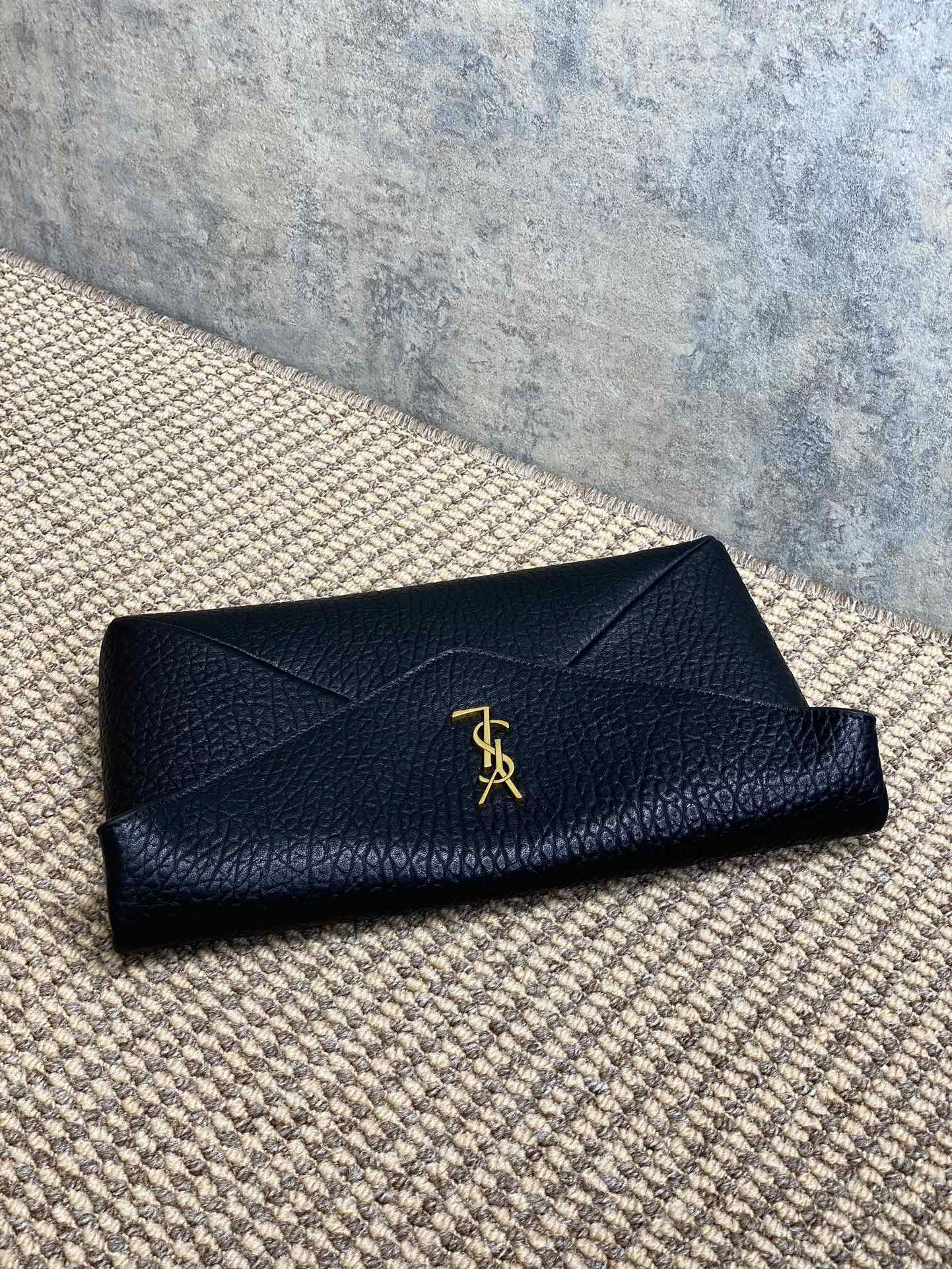 Y*L cassandre large envelope pouch in lambskin 29.5x18x4.5cm