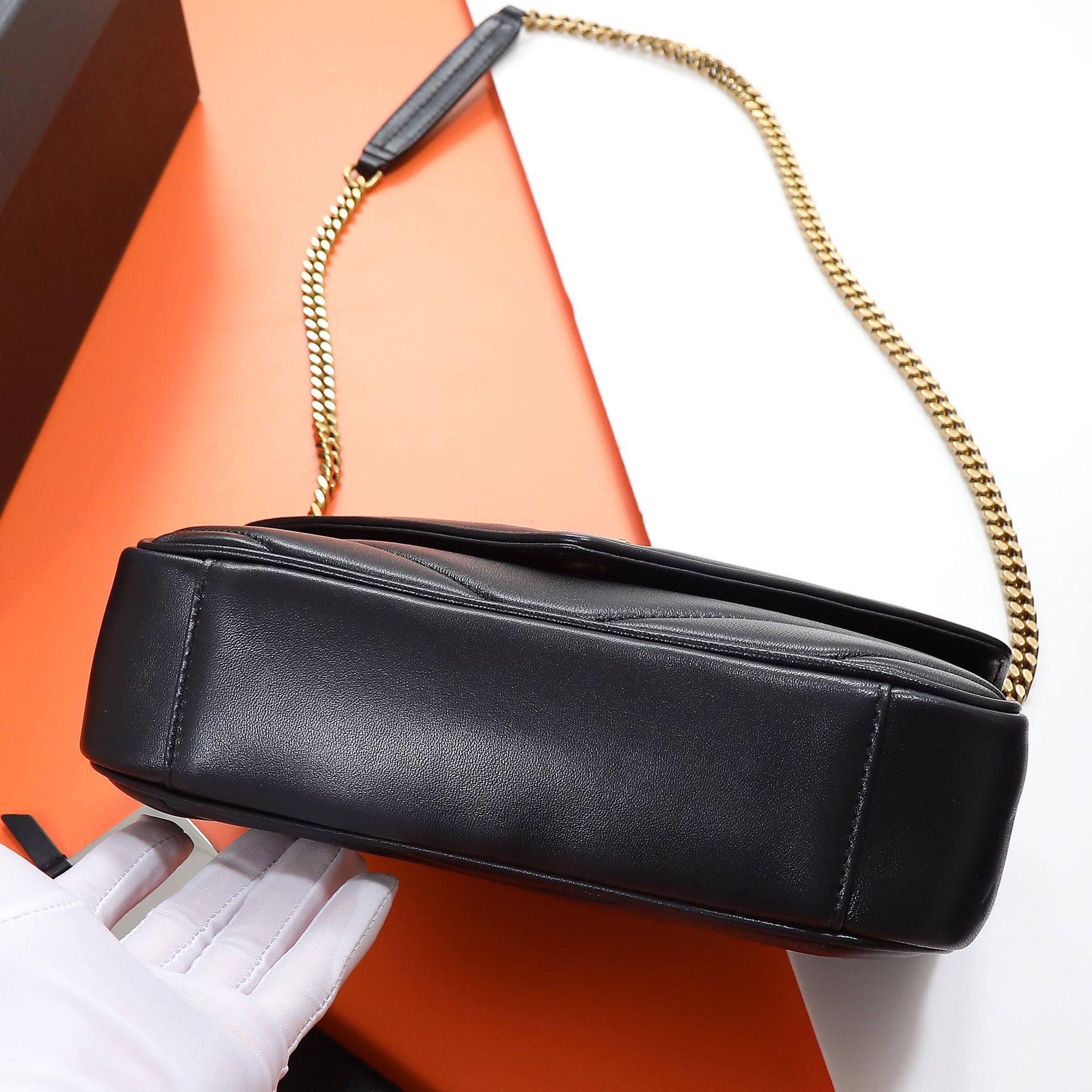 Y*L loulou small in matelassÉ lambskin 24x14x6cm