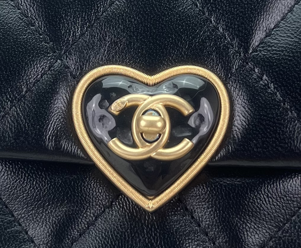 Ch*el flap handbag cf 18x13.5x5.5cm