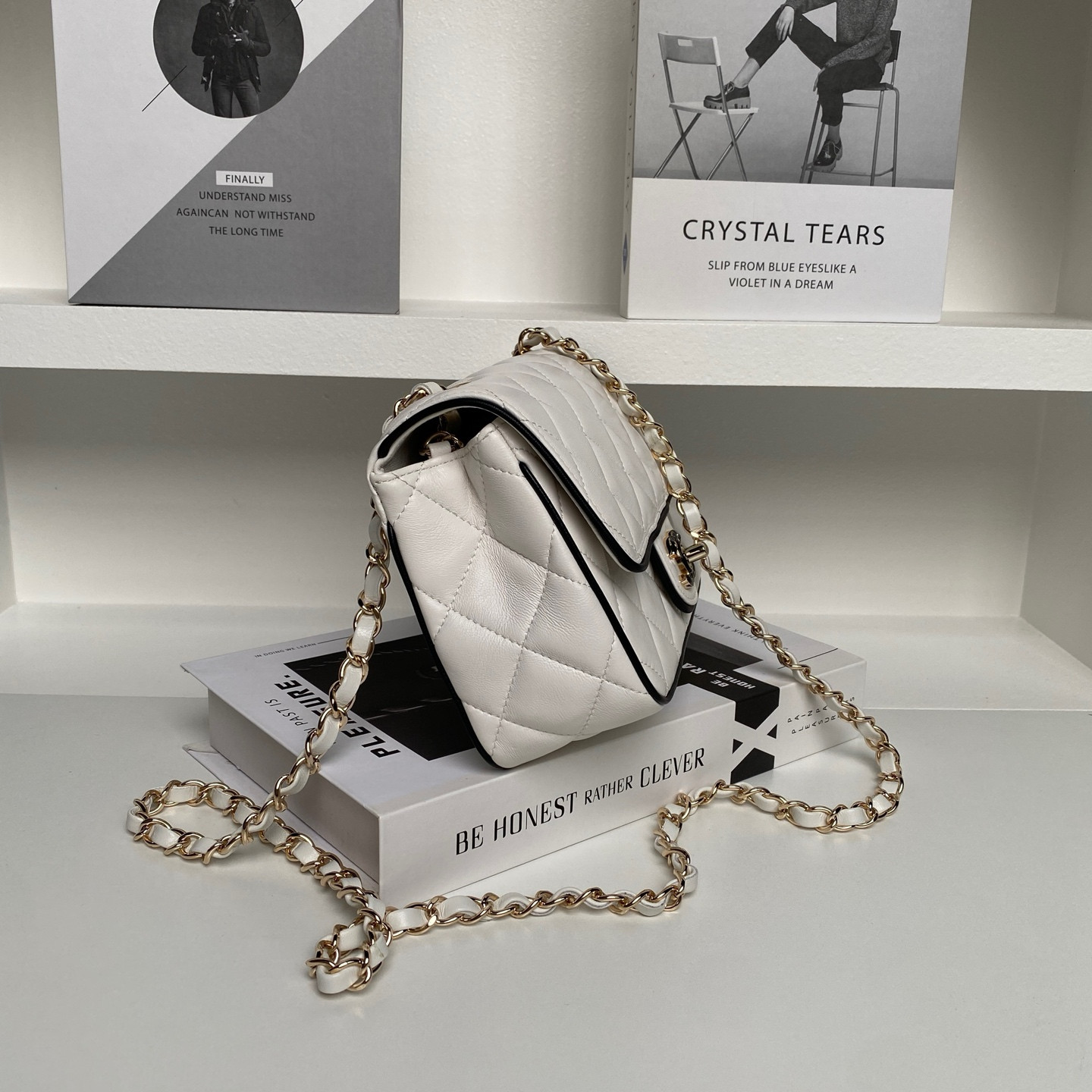 Ch*el mini flap bag as5151 13.5 x 19.5 x 7cm