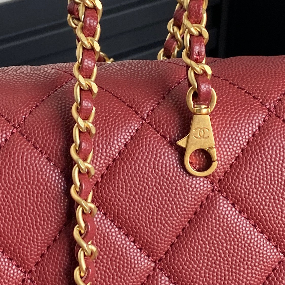 Ch*el classic flap bag 16×22×5cm as5166