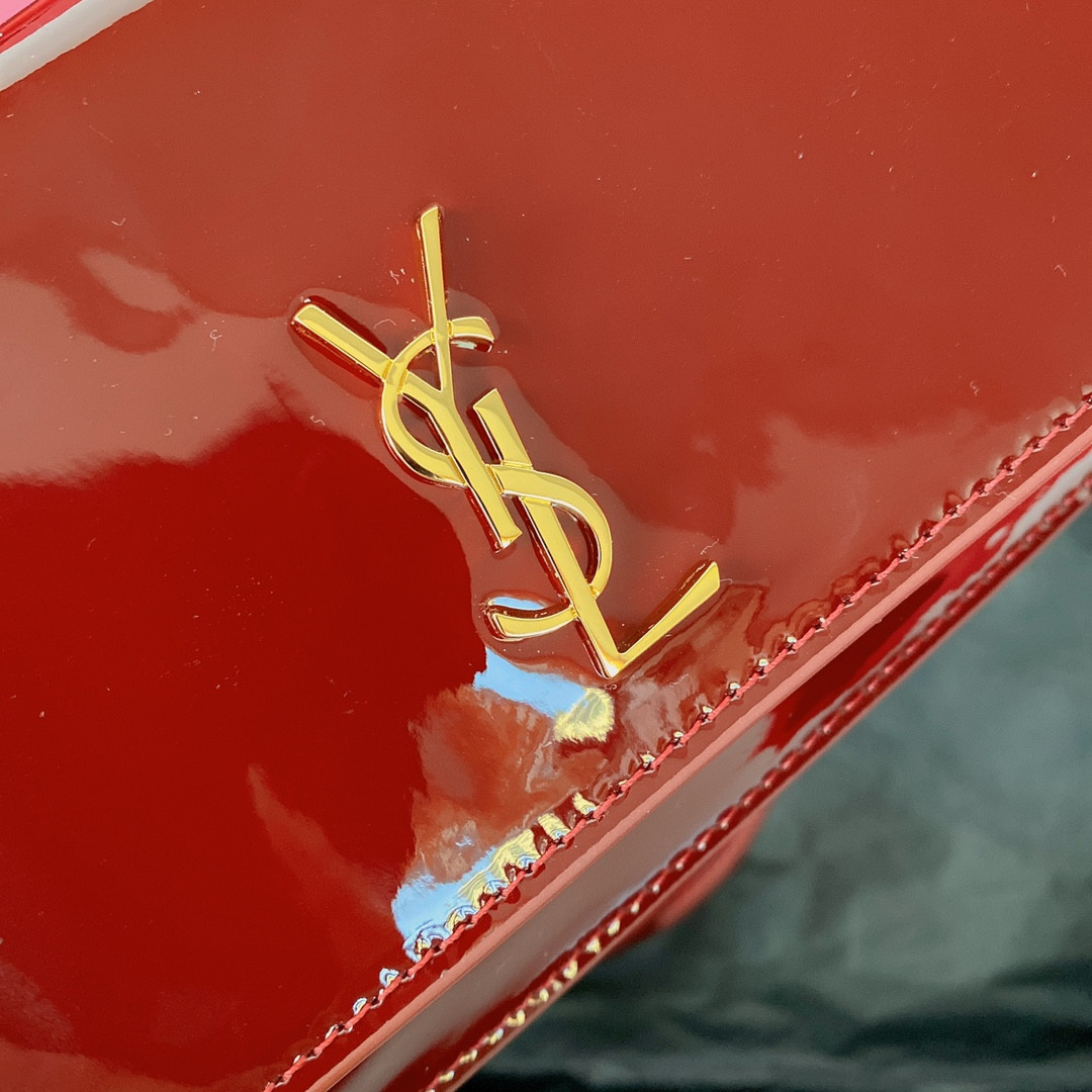 Y*L monogram phone holder with strap (patent leather) 18 x 11 x 2.5 cm