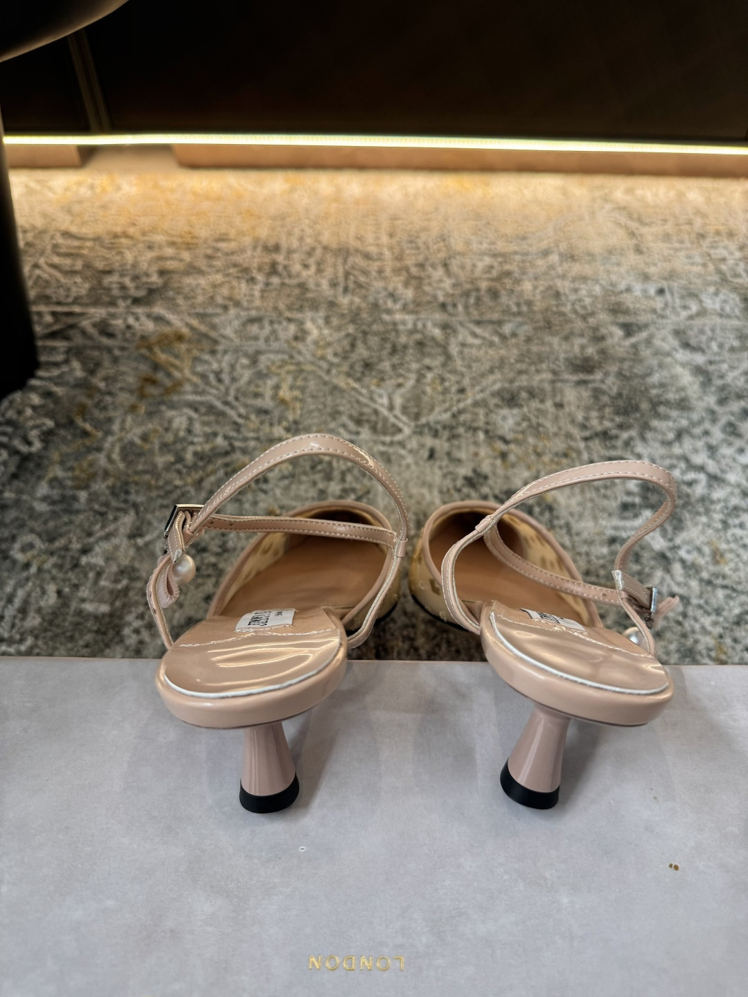 ua Ji*y Ch* aren slingbacks 4.5cm