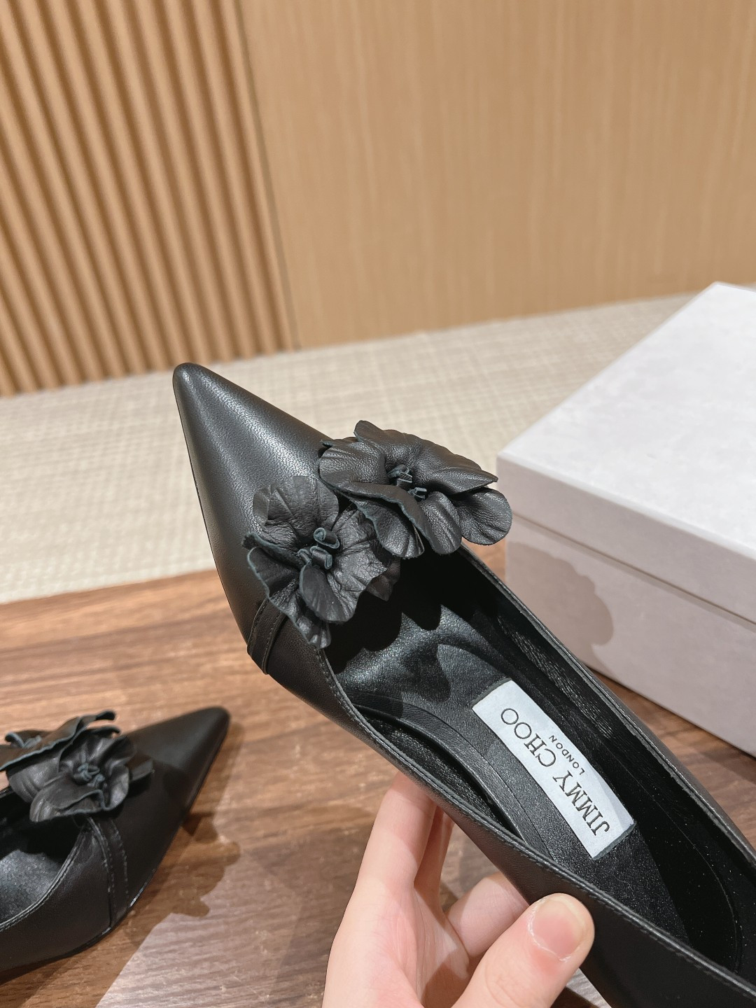 ua Ji*y Ch* rosalia flowers pumps 6.5cm