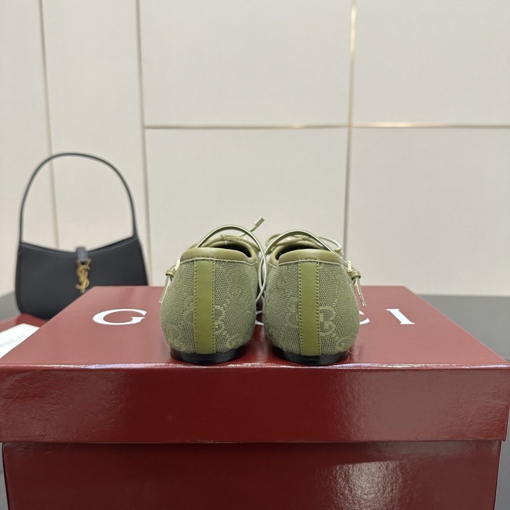 Gvc*1 Women Horsebit Ballet Flat Green 814321 Fad8F 3048