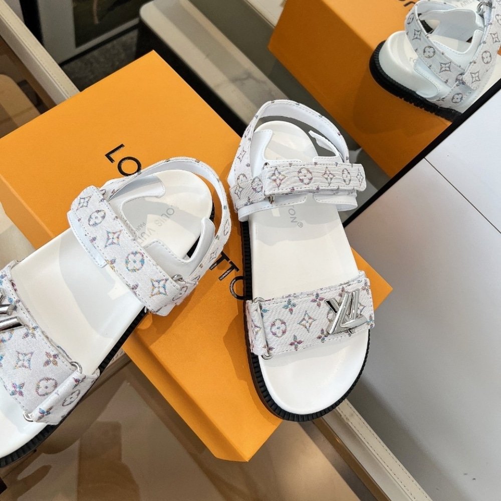 L0vis Vvtt0n Sunset Flat Comfort Sandal White 1Aidix