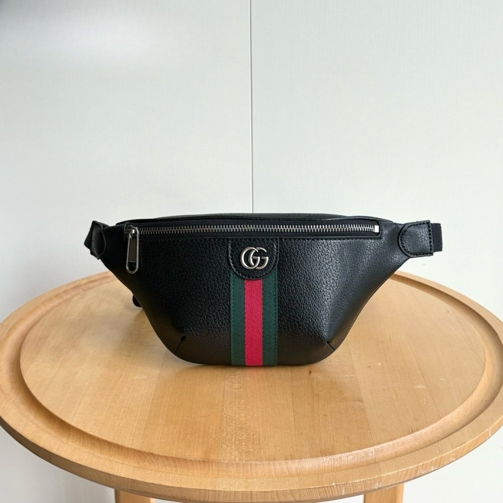 Gvc*1 Ophidia Small Belt Bag Black 30Cm 839106 Aae1B 1043