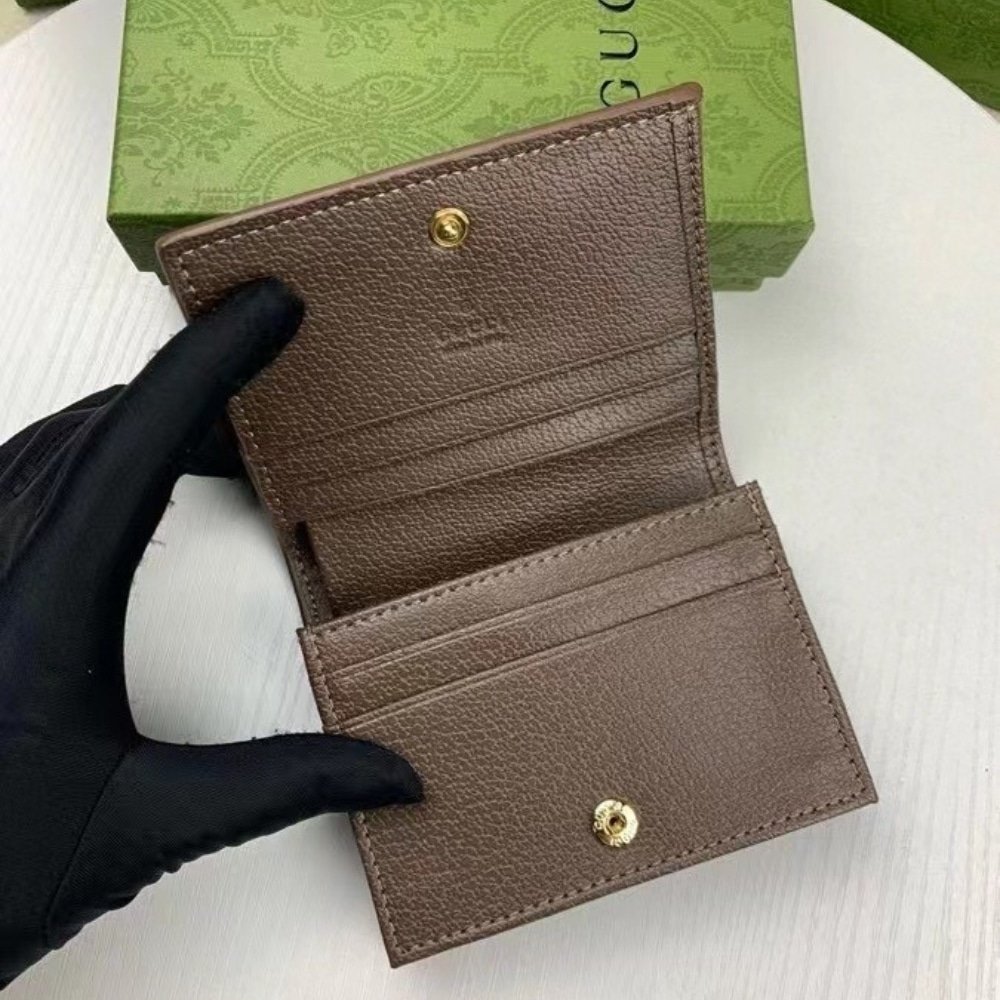 Gvc*1 Ophidia Card Case Wallet Gg Svp*me Brown 11Cm 523155 96Iwg 8745