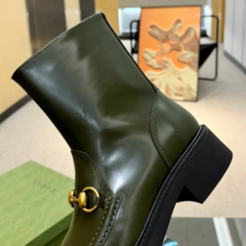 Gvc*1 Women’s Horsebit Boot Dark Green