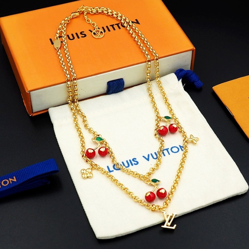 L0vis Vvtt0n X Murakami Cerise Necklace Gold M02804