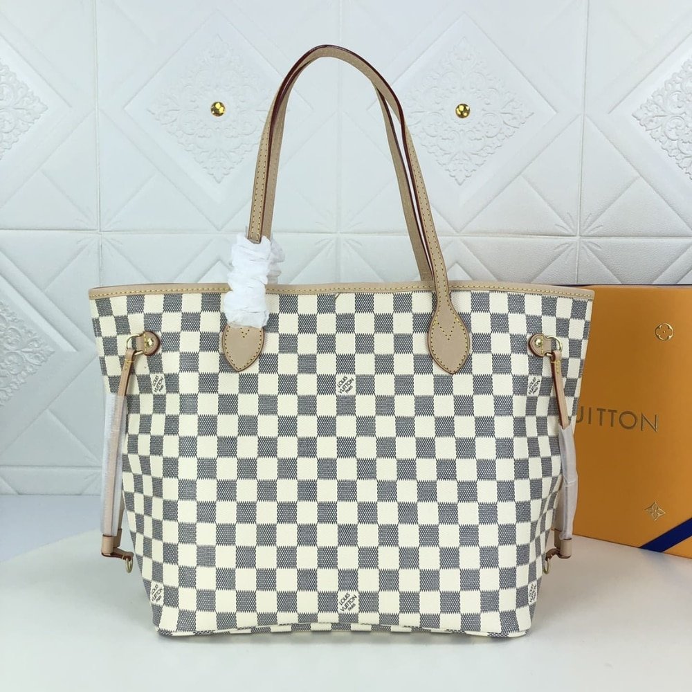 L0vis Vvtt0n Neverfull GM Damier Azur Rose Ballerine Pink 39Cm N40601