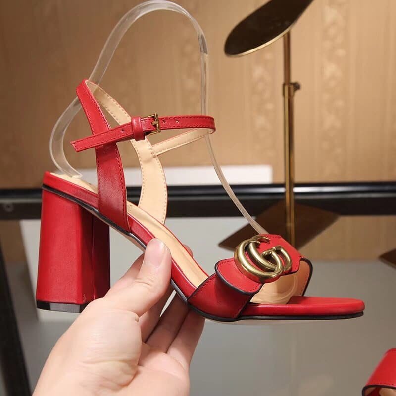Gvc*1 G Mid Heel Sandal Red 453379 A3N00 6433