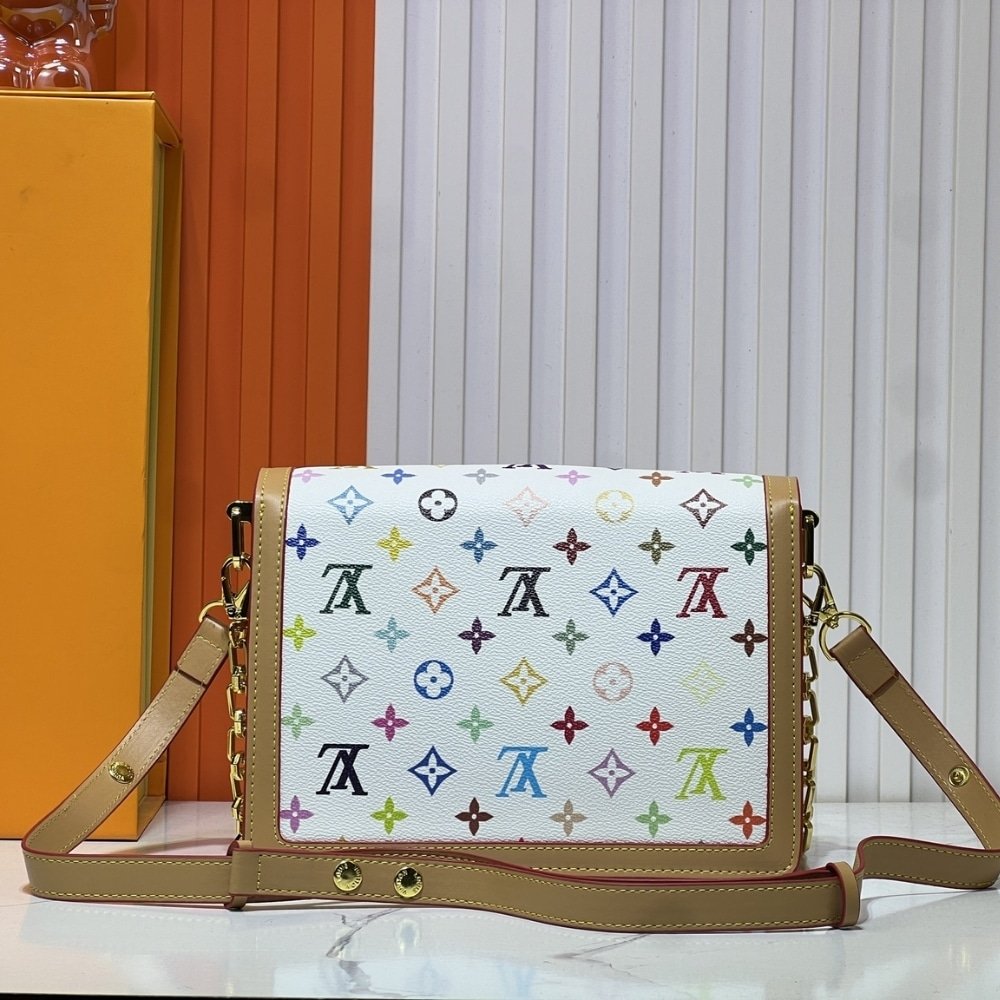 L0vis Vvtt0n X Murakami Dauphine Soft GM Monogram Canvas White 25Cm M13255