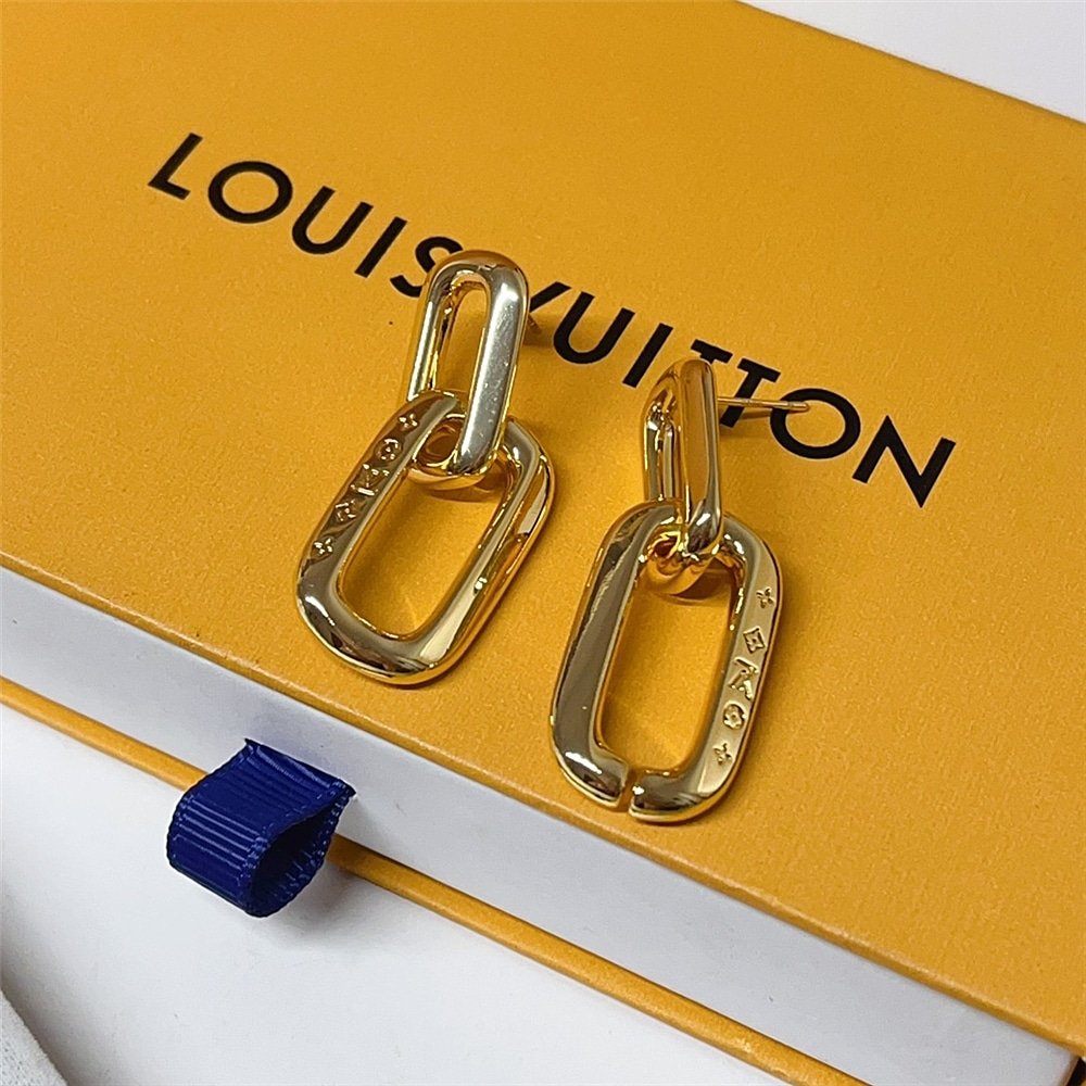 L0vis Vvtt0n Lv Edge Double Earrings Gold Mp2990